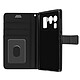 Avizar Housse Xiaomi Mi 11 Ultra Aspect Grainé Clapet Portefeuille Stand Vidéo noir Étui conçu sur-mesure pour le Xiaomi Mi 11 Ultra
