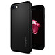 Spigen Coque iPhone SE 2022 / 2020 et 8 / 7 Silicone Antichoc Liquid Air Noir Coque Noir en Silicone, iPhone SE 2022