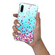 Evetane Coque Huawei P30 Lite/ P30 Lite XL anti-choc souple angles renforcés transparente Motif Confettis De Coeur pas cher