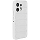 Avizar Coque pour Motorola Edge 50 Pro Antichoc Silicone Motif texturé 3D Blanc Protection antichoc avec les quatres coins renforcés pour encaisser les coups en cas de chutes