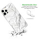 Avis LaCoqueFrançaise Coque iPhone 12/12 Pro 360 intégrale transparente Motif Marbre gris Tendance