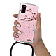 Evetane Coque cordon Samsung Galaxy S20 Dessin Chute De Fleurs pas cher