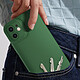 Avis Avizar Coque pour iPhone 12 Silicone Mat Protection Caméra Vert