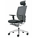 MTinternational Fauteuil Ergonomique 4X noir/blanc Le fauteuil ergonomique MTGA4X noir est totalement r&eacute;glable pour une utilisation intensive de plus de 8h par jour.