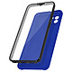 Avizar Coque pour Samsung Galaxy A03 Intégrale Arrière Rigide Transparent et Avant Souple  bleu Coque de protection 360° spécialement conçue pour votre Samsung Galaxy A03