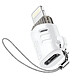 XO Adaptateur Micro-USB Femelle vers Lightning Mâle Design Ultra-compact Blanc Alimentez facilement vos appareils Apple Lightning sur n'importe que câble micro-USB (non inclus) avec cet adaptateur blanc de XO