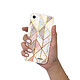 Evetane Coque iPhone 7/8/ iPhone SE 2020/ 2022 silicone transparente Motif Marbre Rose Losange ultra resistant pas cher