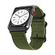 Evetane Bracelet en nylon pour Apple Watch (42/44/45/49 mm) Vert Foret Bracelet en nylon pour Apple Watch (42/44/45/49 mm) Vert Foret