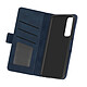 Avizar Étui Honor 10X Lite Style Vintage avec Porte-cartes et Support Vidéo bleunuit - Une housse portefeuille, conçue sur-mesure pour Honor 10X Lite