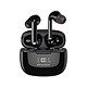 Ecouteurs Sans Fil Intra-Auriculaire Awei Avec Indicateur LED - Noir - Écouteurs sans fil intra-auriculaire compatible avec tous les appareils munis de la fonction Bluetooth