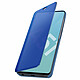 Avizar Housse Samsung Galaxy A51 Clapet Effet Miroir Support Vidéo Bleu pas cher