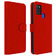 Avizar Étui Samsung Galaxy A21s Housse Intégrale Porte-carte Fonction Support Rouge - Housse portefeuille spécialement conçue pour le Samsung Galaxy A21s
