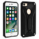 Avizar Coque iPhone SE 2022 / 2020 et 8 / 7 Hybride Série Phantom by  Noir - Bi-matière : intérieur en silicone gel résistant avec armature amovible en polycarbonate