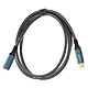 LinQ Câble de Rallonge USB-C Charge 100W Vidéo 8K Transfert 20 Gbps 1.2m  Gris et Noir