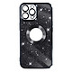 Avizar Coque pour iPhone 12 Pro Paillette Amovible Silicone Gel  Noir - Une coque design de la série Protecam Spark, pour iPhone 12 Pro