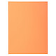 EXACOMPTA Paquet de 50 chemises 2 rabats SUPER 210g 24x32cm Orange Chemise à rabat