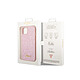 Avis Guess Coque pour Apple iPhone 14 TPU Glitter Script Rose