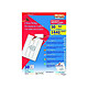 DECADRY Pochette 1440 étiquettes blanches multi-usage 45,7 x 21,2 mm Etiquette multi-usages