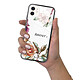 LaCoqueFrançaise Coque iPhone 12 Mini Coque Soft Touch Glossy Amour en fleurs Design pas cher