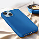 Acheter Avizar Coque pour iPhone 15 Silicone Premium Semi rigide Finition Mate Douce  Bleu