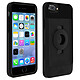 TIGRA Coque pour iPhone 6 Plus/6S Plus/7 Plus/8 Plus Semi-rigide Fixation Fitclic Neo Coque Noir en Polycarbonate, iPhone 8 Plus