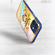 Acheter Avizar Coque iPhone 12 Mini Bi-matière avec Bague de Maintien Motif Plage Orange