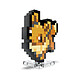 Pokémon - Jeu de construction Pokémon MEGA Évoli Pixel Art Jeu de construction Pokémon MEGA Évoli Pixel Art.