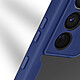 Avizar Coque Samsung Galaxy S21 Ultra Dos Plexiglas Avant Polymère Contour bleu pas cher