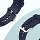 Avizar Bracelet pour Huawei Watch Fit 2 Silicone Résistant Sangle à Trous  bleu nuit pas cher