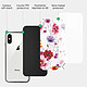 Acheter Evetane Coque iPhone X/Xs Coque Soft Touch Glossy Fleurs Multicolores Design
