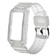 Avizar Bracelet Huawei Band 7, 6 Pro, 6 et Honor Band 6 Silicone Bumper Ajustable  blanc translucide - Un bracelet silicone conçu pour Huawei Band 7, 6 Pro, 6 et Honor Band 6