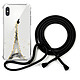 LaCoqueFrançaise Coque cordon iPhone X/Xs noir Dessin Illumination de paris Coque cordon iPhone X/Xs noir Dessin Illumination de paris