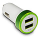 Metronic 471095 Chargeur allume-cigares 2 USB-A 2.1 A - vert