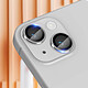 Avis Avizar Film caméra pour iPhone 14 et 14 Plus Verre trempé 9H 0.4mm  Transparent Contour argent