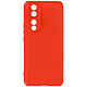 Avizar Coque pour Honor 90 Silicone Semi-rigide Finition Soft-touch avec Dragonne  Rouge Une coque en silicone Rouge, série Fast Cover, spécialement conçue pour votre Honor 90