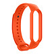 Avizar Bracelet Sport pour Xiaomi Mi Band 6 et 5 Silicone Premium Soft-touch Léger Orange Bracelet Xiaomi Mi Band 6 et 5