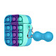 Coque Airpods Silicone Bubble Pop Conception 2 Parties Multicolore Coque Bubble pop Fidget Toy, conçue pour le boîtier d'Apple Airpods