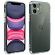 Mocca Coque Apple iPhone 11 Rigide Bords Antichocs Cotés Bumper  Transparent pas cher