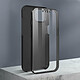 Avizar Coque iPhone 13 Pro Arrière Rigide noir et Avant Souple Transparent pas cher