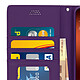Avizar Housse Samsung Galaxy A70 Etui Portefeuille Support Vidéo Porte-carte violet pas cher