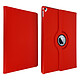 Avizar Housse pour iPad Pro 12.9 2015 et 2017 Multipositions Rouge - Support 360° Housse de protection à clapet folio rouge