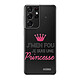 Evetane Coque Samsung Galaxy S21 Ultra 5G silicone transparente Motif Je suis une princesse ultra resistant Coque Samsung Galaxy S21 Ultra 5G silicone transparente Je suis une princesse ultra resistant Protection housse Motif Ecriture Tendance