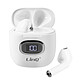 Écouteurs sans fil Blancs LinQ avec Commandes Tactiles Fonction Veille Écouteurs sans fil intra-auriculaires de marque LinQ, compatibles avec tous les appareils munis de la fonction Bluetooth