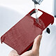 Acheter Avizar Coque iPhone 12 / 12 Pro Rigide Finition Tissu Anti-traces Lavable Rouge