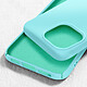 Avizar Coque pour iPhone 15 Pro Silicone Premium Semi rigide Finition Mate Douce  Turquoise pas cher