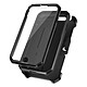 Supcase Coque pour iPhone SE 2022 2020 8 et 7 Multicouche Clip ceinture et béquille support Unicorn Beetle Pro  Noir Protection intégrale à 360° avec un protège écran transparent et tactile intégré + Bord caméra surélevé.