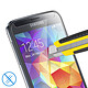 Avizar Film Samsung Galaxy S5 / S5 New Verre Trempé 9H Protection Ecran Transparent pas cher