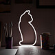 Lampe neon silhouette chat Cadeau par Thème : Lampe neon silhouette chat