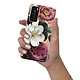 LaCoqueFrançaise Coque Huawei P40 silicone transparente Motif Fleurs roses ultra resistant pas cher