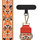 Avizar Bandoulière de Téléphone, Collection  Vychyvanka Orange - L'accessoire mode idéal pour profiter du port bandoulière de votre téléphone